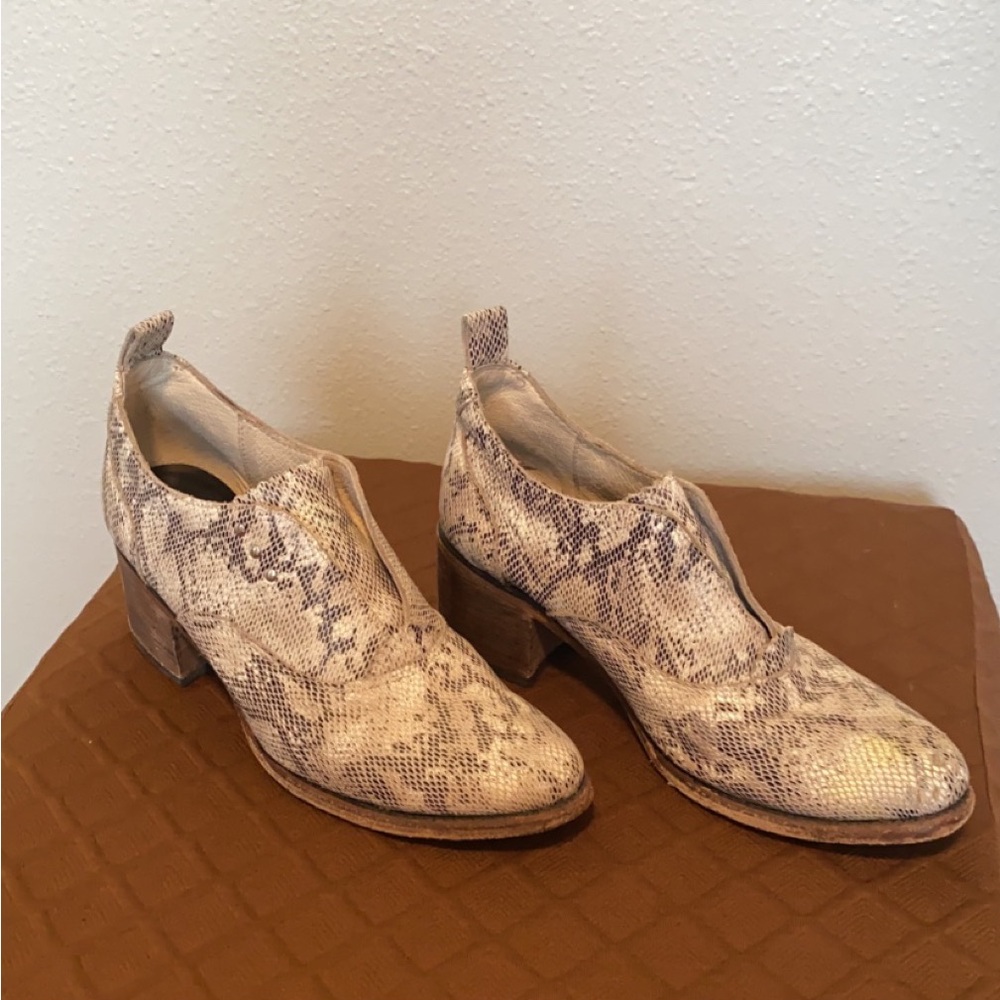 Freebird Snakeskin Booties